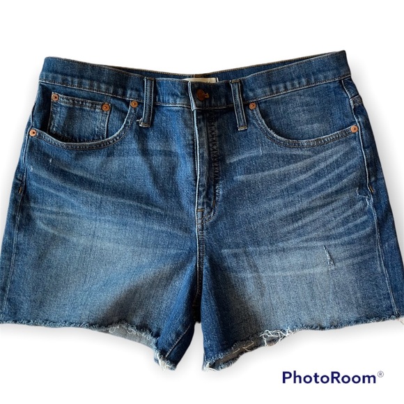 MADEWELL High Rise Denim Shorts Cutoff F7019 - Picture 1 of 8